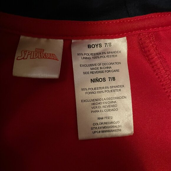 Marvel Spider-Man Hoodie – Boys Size 7/8 - Picture 3 of 4